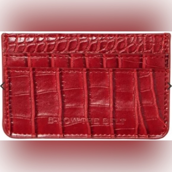 NEW! B-low The Belt Los Angeles Faux Croc Card Holder Wallet - Picture 2 of 10